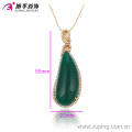 32538 Xuping loja de jóias contador design imagens elegante opala verde pingente de ouro de casamento jóias de noiva